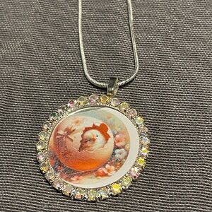 Elegant Silver Pendant Necklace